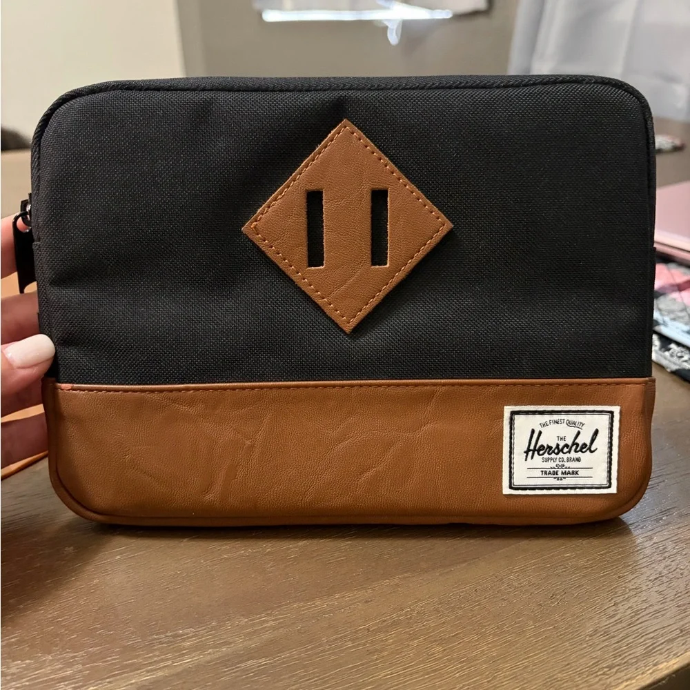 Herschel Supply Company Black and Tan Laptop Bag